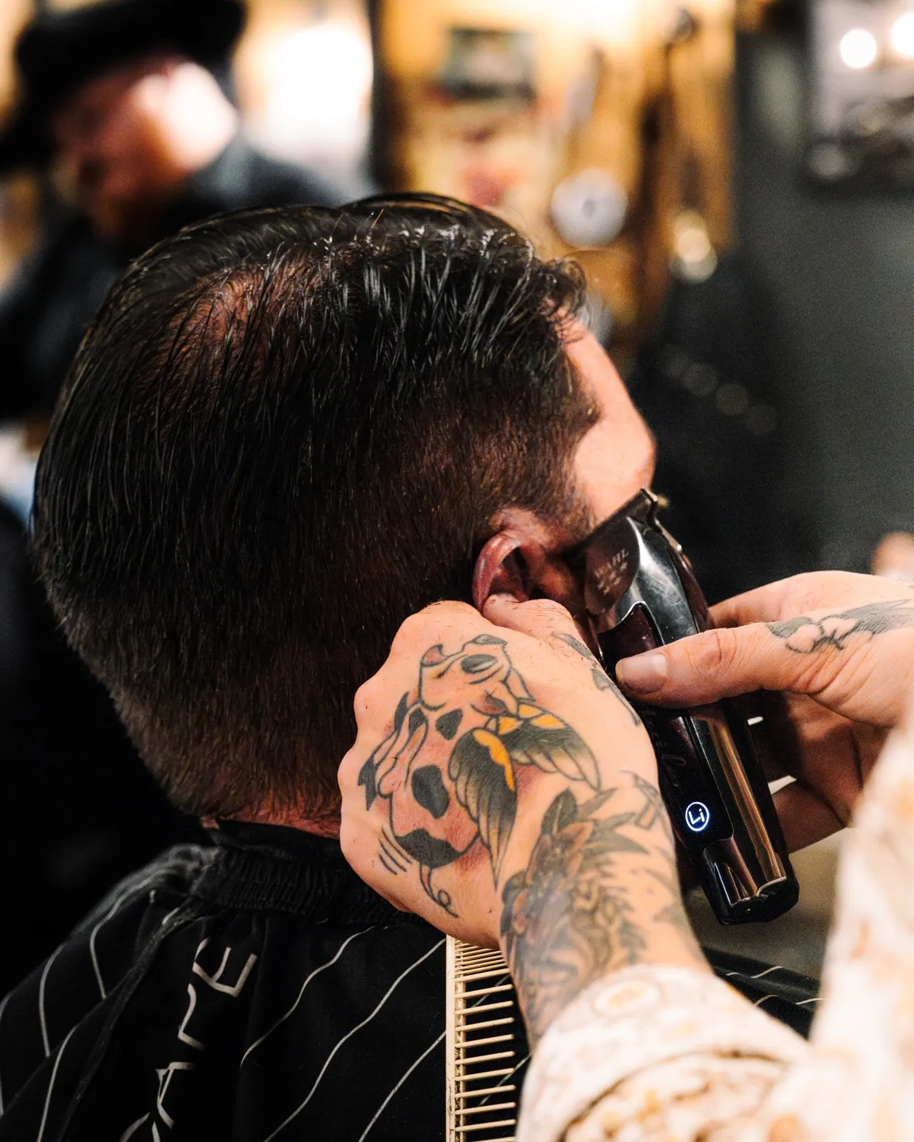 A close fade being cut at Outlaw Barber Company