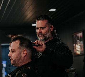 Jason Axel Lamb, barber at Outlaw Barber Company Summerville
