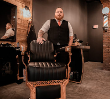 Timmothy, barber at Outlaw Barber Company Goose Creek