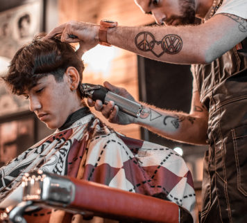 Tommy Ferrara, barber at Outlaw Barber Company Goose Creek