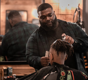 Will Gladden, barber at Outlaw Barber Company Summerville